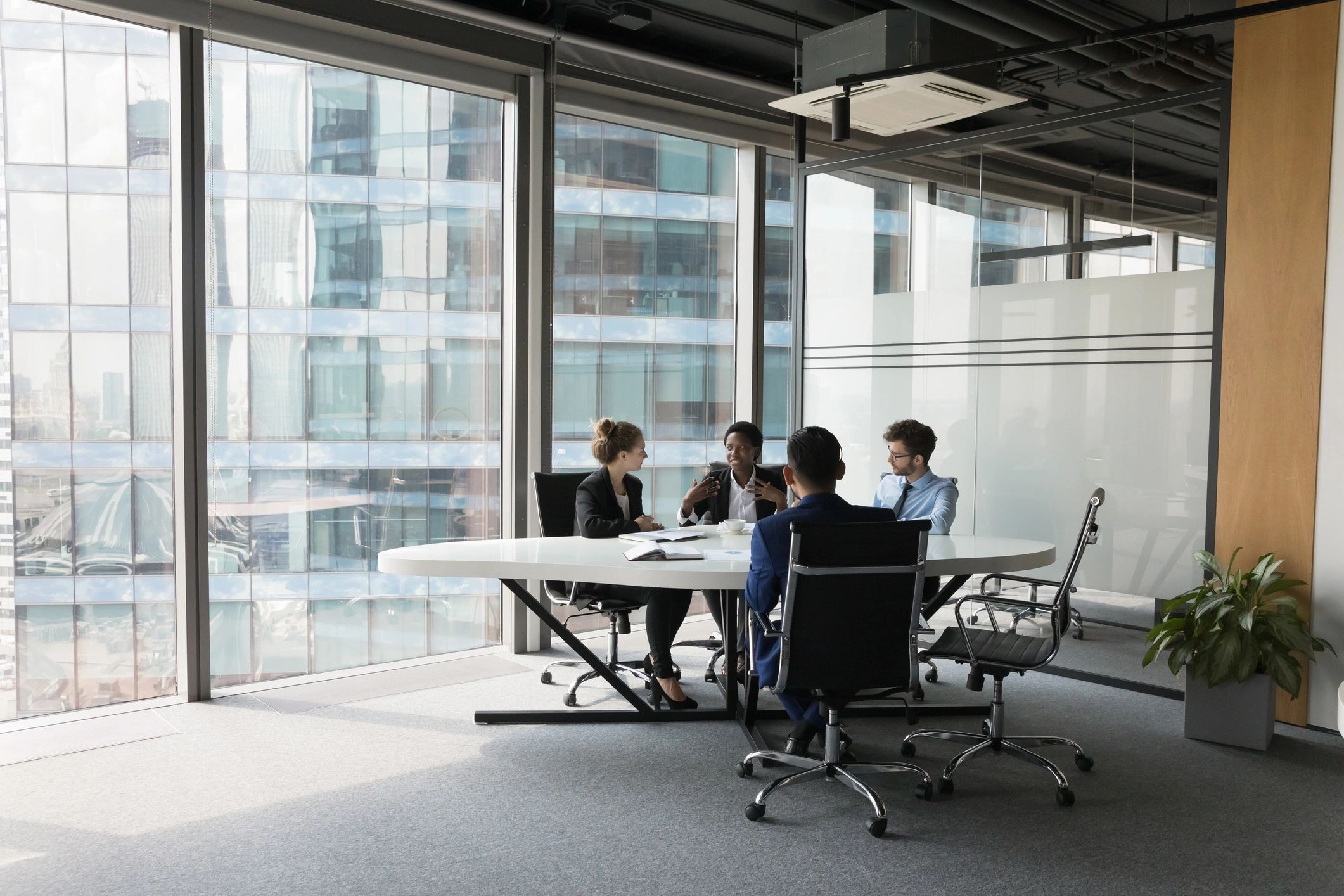 Consulting team in a strategy meeting