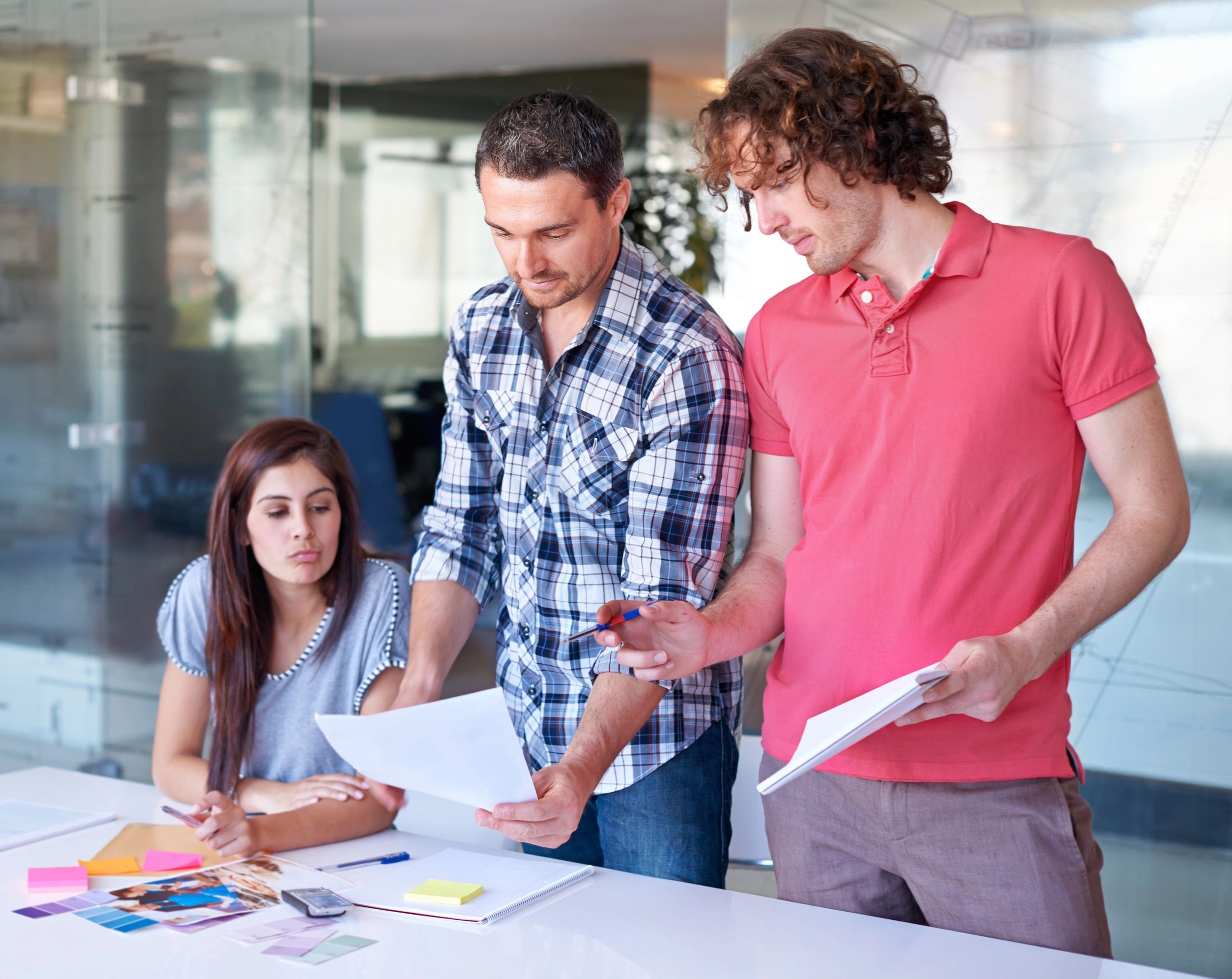 Professional team collaborating in a boardroom